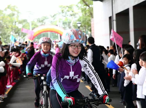 華東校區首次帶領學生跨海舉行單車環台活動
